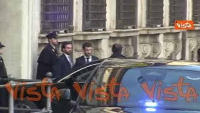 Il presidente dell'Ucraina Zelensky arriva a Palazzo Chigi per incontrare la premier Meloni