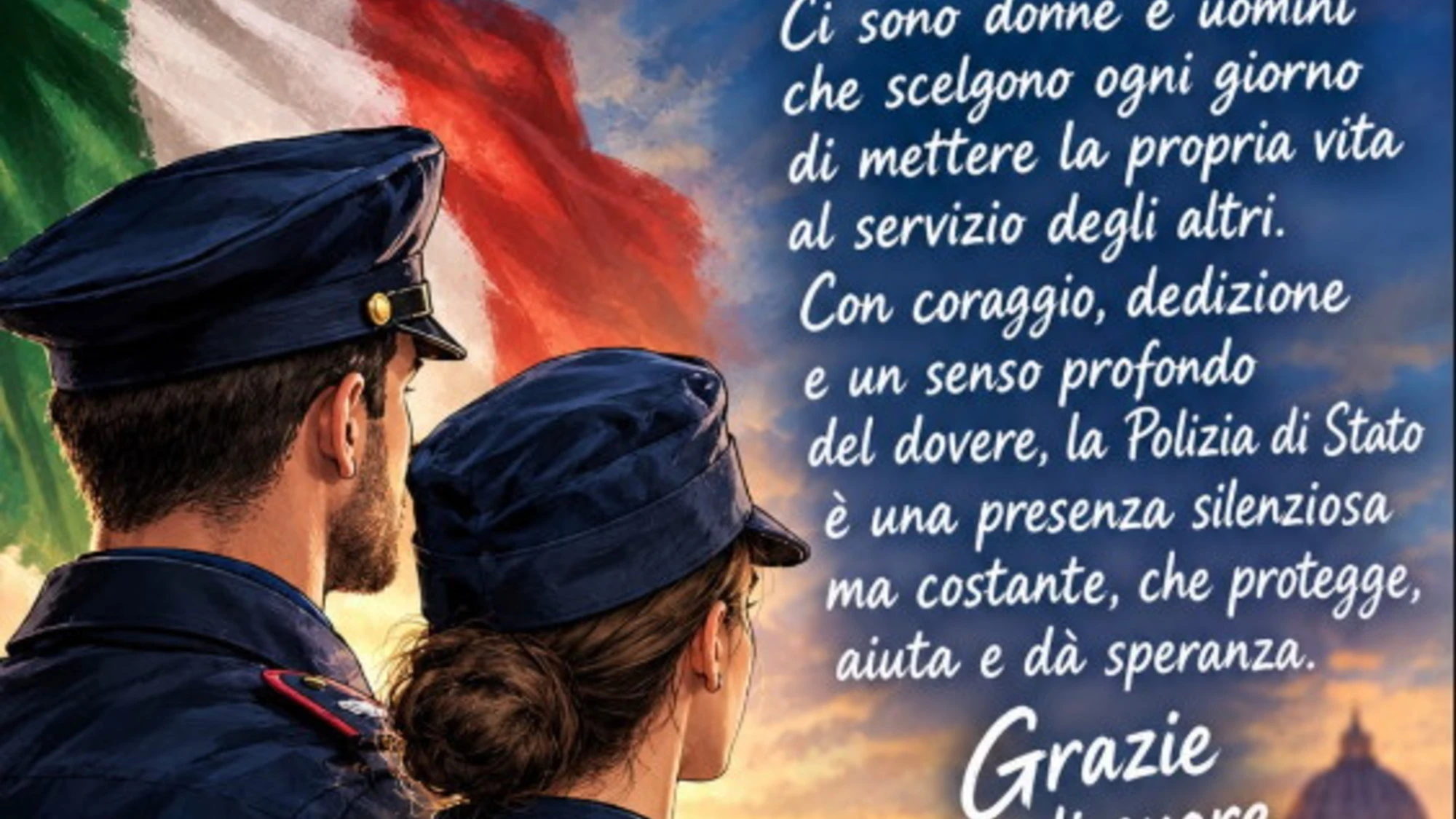 LA POLIZIA DI STATO, IL CORAGGIO DI ESSERCI: UN GRAZIE A TUTTE LE DONNE E A TUTTI GLI UOMINI CHE OGNI GIORNO PROTEGGONO LA NOSTRA VITA