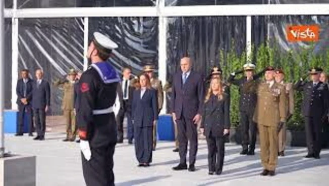 Meloni e Crosetto al Villaggio della Difesa per rendere omaggio ai militari caduti in Bosnia