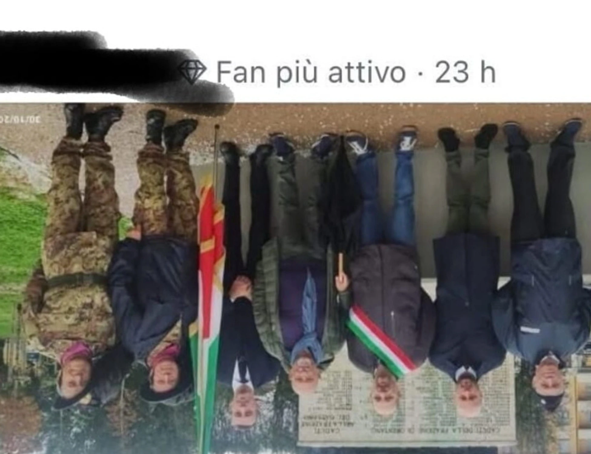 FdI denuncia: "Atto di odio e disprezzo". Nella foto l'ultimo orrore rosso