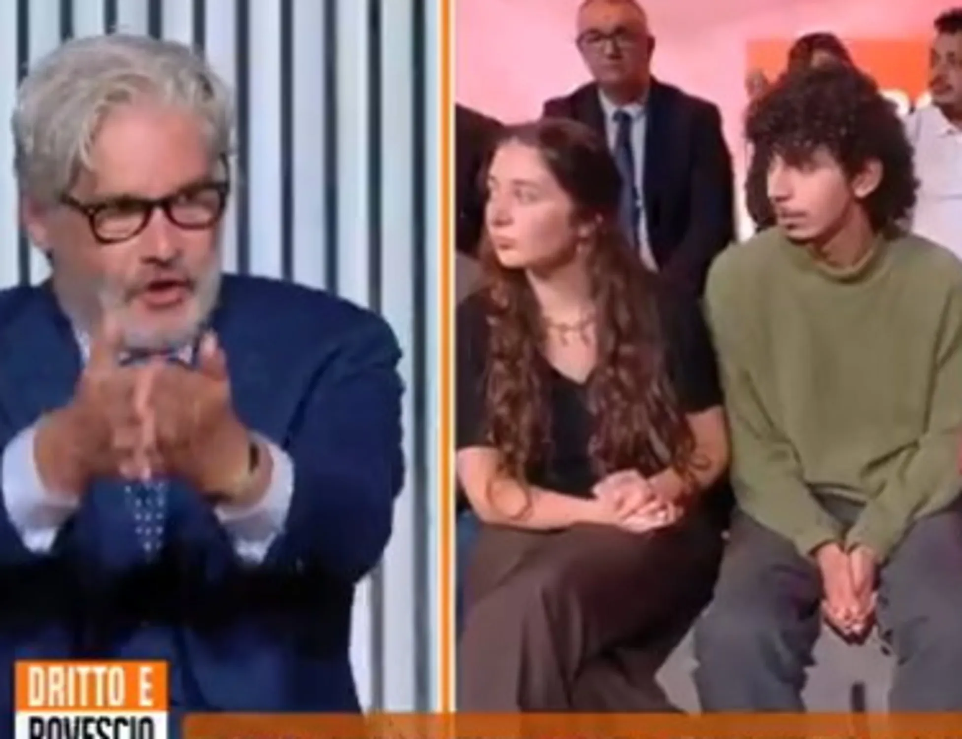 Paolo Del Debbio sbotta contro l'attivista: "Che ca***, basta. Con me non ci parli più"