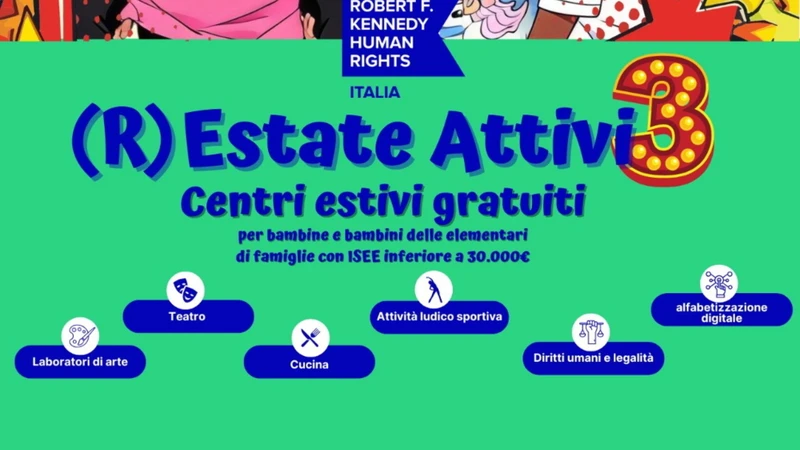 Sessanta bimbi al centro estivo di Kennedy Human Rights a Firenze Arrivano da 13 paesi e da contesti di vulnerabilitÃ 