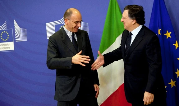 Enrico Letta e Josè Manuel Barroso